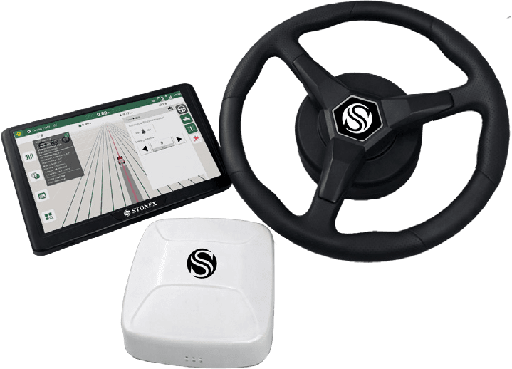 Комплект Stonex STX-AG400: консоль, моторруль и GNSS-приёмник